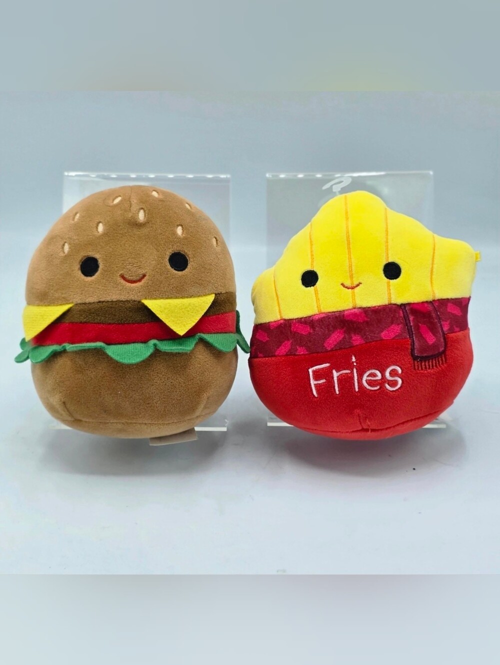 Squishmallow Floyd The French Fries and Carl The Cheeseburger 5” YOU GET BOTH